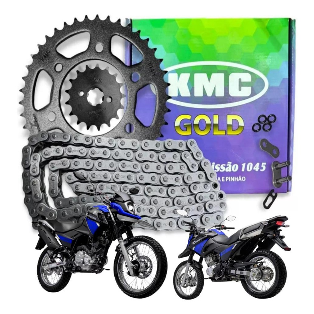Kit Relacao Crosser 150 2015 2016 2017 2018 2019 2020 2021 2022 2023 Com Retentor Kmc Gold em Oferta na Shopee