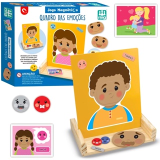 Jogo Quadro Das Emocoes Terapeutico Psicologia Infantil 30 Pecas De Ima - Nig Brinquedos em Oferta na Shopee