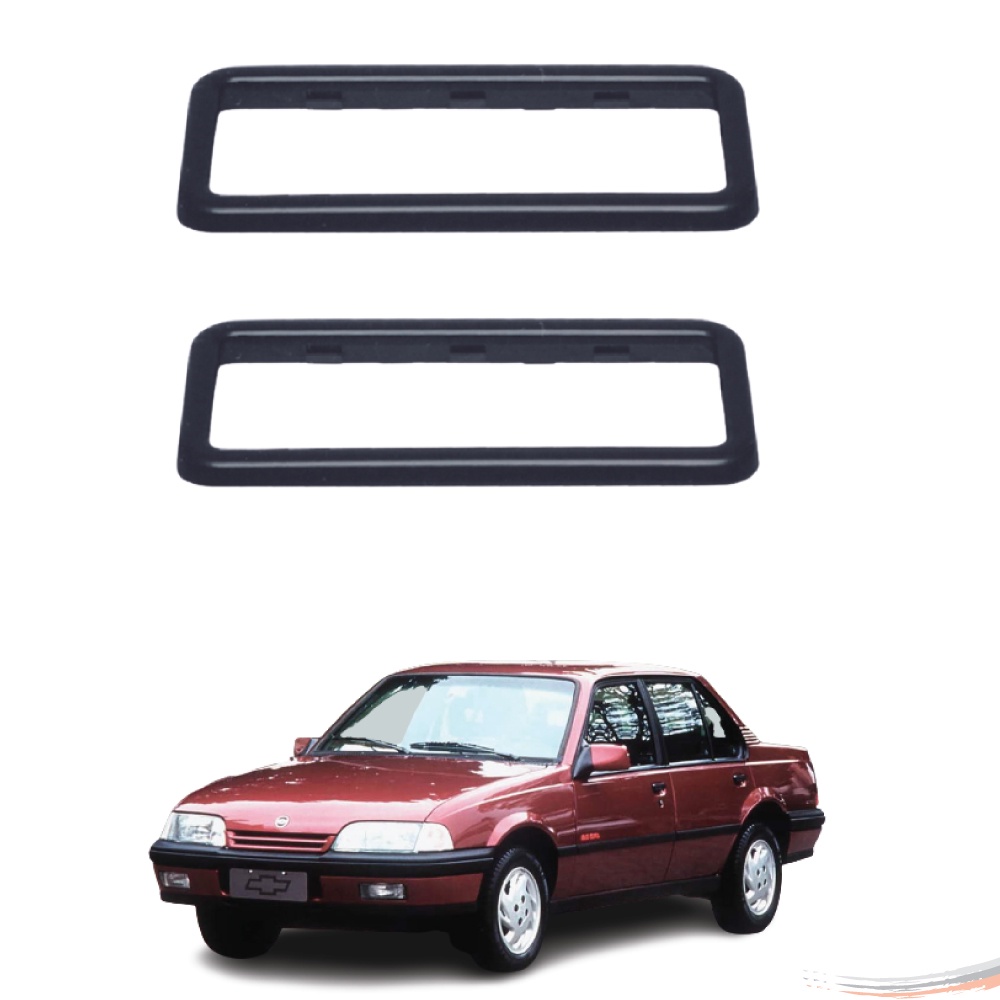 Par De Moldura Maçaneta Internas Preto Monza 1982 A 1996 | Opala 1968 A 1992 em Oferta na Shopee
