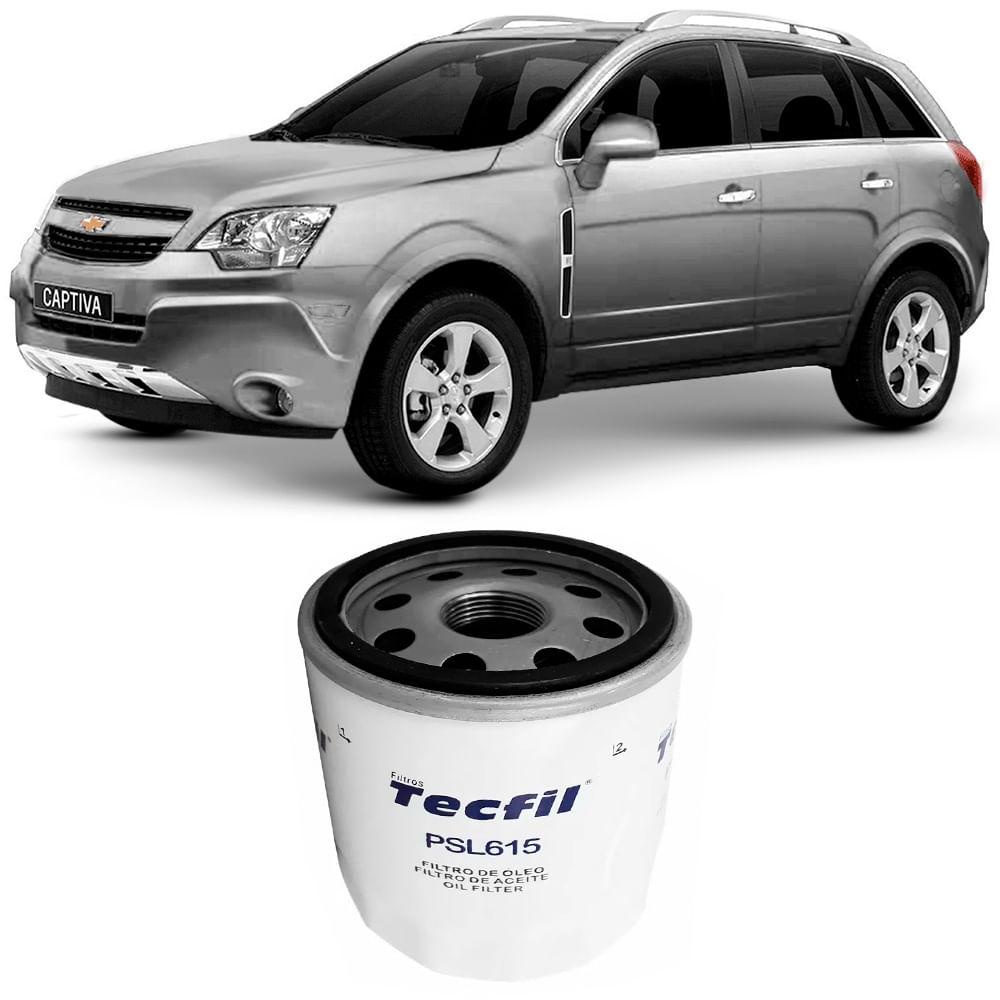 Filtro Óleo Chevrolet Captiva 3.6 2008 A 2010 Tecfil
