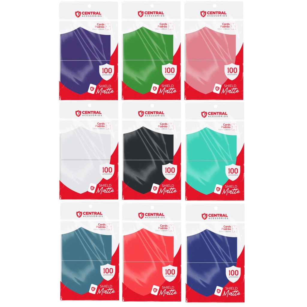 Sleeve Shield Central  100 Un. Magic Pokemon 66 X 91 Mm Top