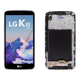 Frontal Display K10 Pro Com Aro Compativel LG Stylus 3 LS777 Stylo 3 M400 Tela Substituição 100% Teste