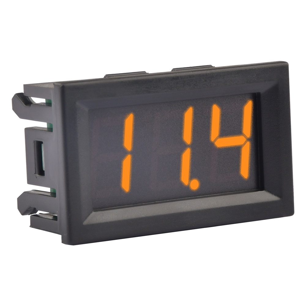 Mini Voltímetro Digital 12v Painel Som Automotivo 2 Fios Remote Led Capa em Oferta na Shopee