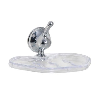 Saboneteira cromada para parede Star cristal Aquaplás