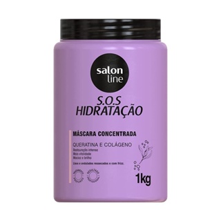 Máscara S.O.S Hidratação Queratina e Colágeno Salon Line 1kg em Oferta na Shopee