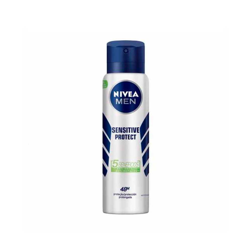 Desodorante Aerossol Nivea For Men Sensitive Protect 150ml em Oferta na Shopee