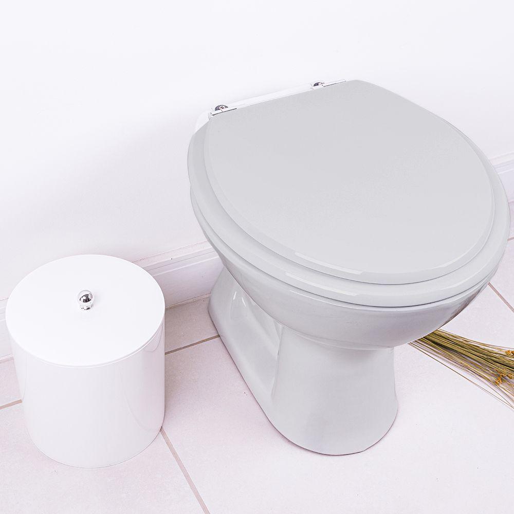 Assento Sanitário Azaléa Cinza Prata para vaso Celite — imagem 2 de 2