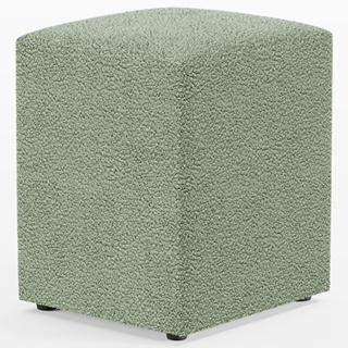 Puff Quadrado Decorativo Sala De Estar L02 Bouclê Oliva - Lyam Decor em Oferta na Shopee