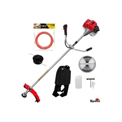 Roçadeira Gasolina Profissional Potente 63cc 3.5hp Toyama + Kit Fio de Nylon