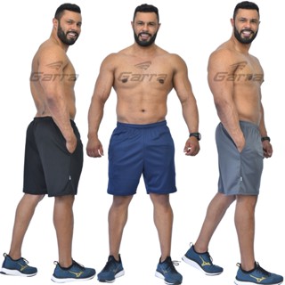 Bermuda Masculina Confort Dry Fit para o Dia a Dia e Pratica Esportiva com Bolsos Grandes