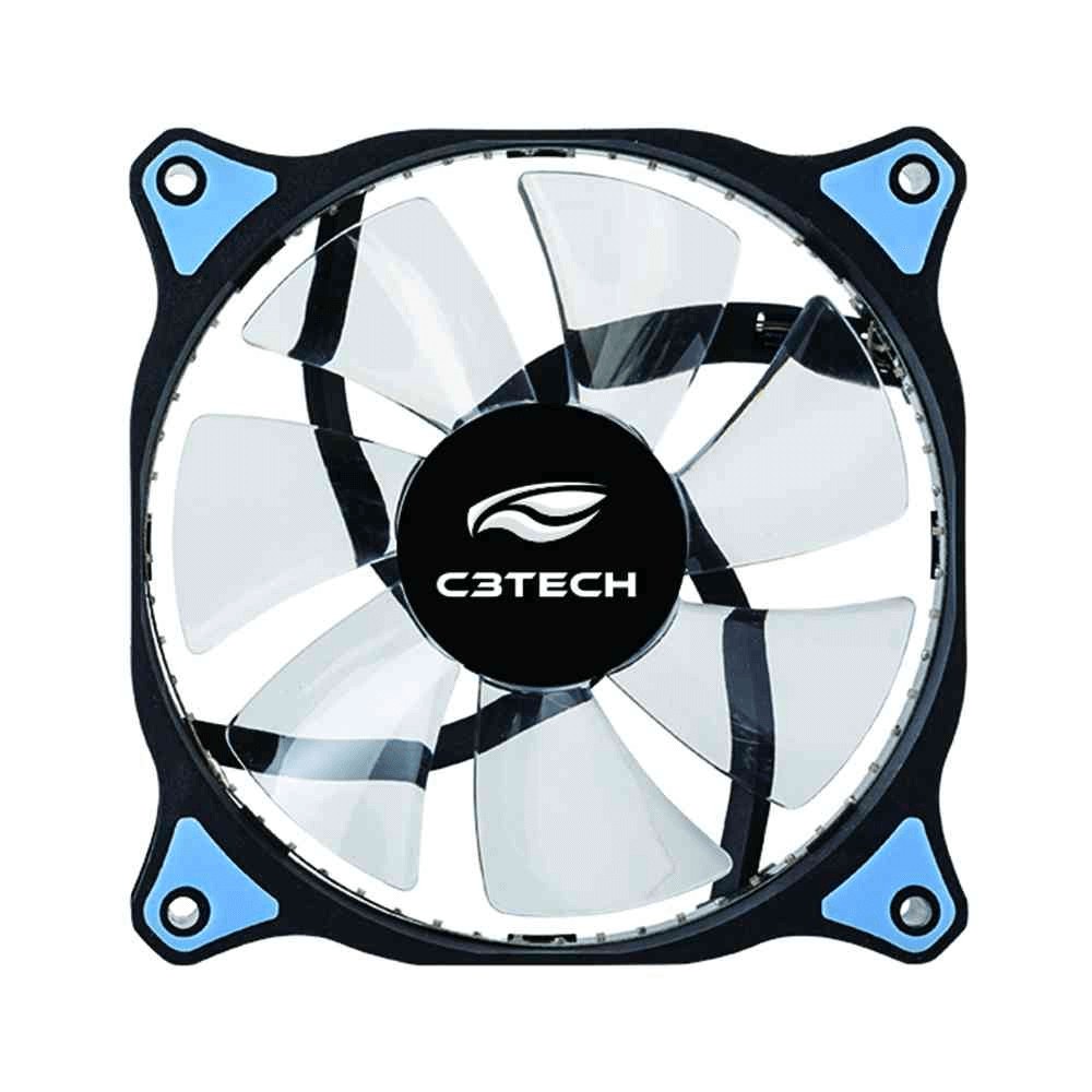 Cooler para Gabinete 120X120 30LED Azul STORM C3 Tech F7L130BL Setup Gamer PC Informática Ventilação