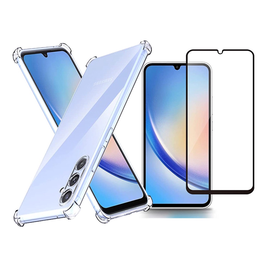 Capa Case Capinha Para Galaxy A34 5G + Película 3D Vidro Temperado em Oferta na Shopee
