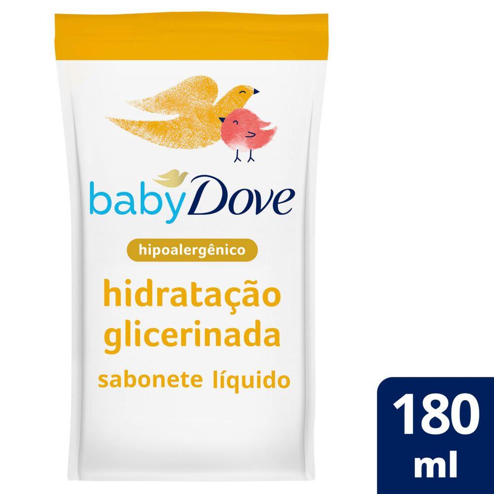 Sabonete Líquido Glicerina Baby Dove Hidratação Glicerinada 180ml Refil em Oferta na Shopee