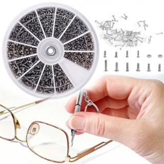 600 Pcs 12 tipos de pequenas nozes de parafuso Tipo de relógio eletrônico Óculos Manual de reparação de precisão Conjunto de ferramentas