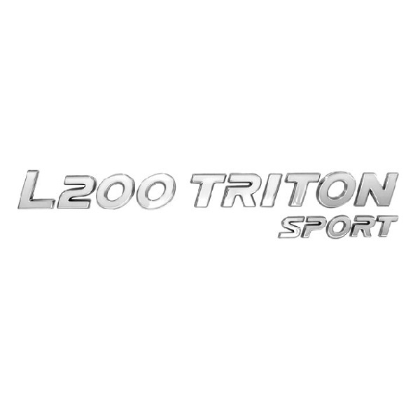 EMBLEMA L200 TRITON SPORT (MITSUBISHI) LETREIRO CROMADO