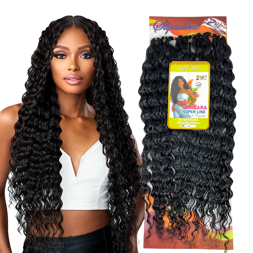 Cabelo Aplique MegaHair Barbara Super Line Orgânico Cacheado