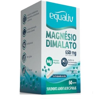 Suplemento Magnesio Dimalato Com 60 Cps - Equaliv