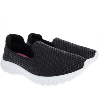 Tênis Slipper Cross Road Esportivo Feminino Matelassê Preto