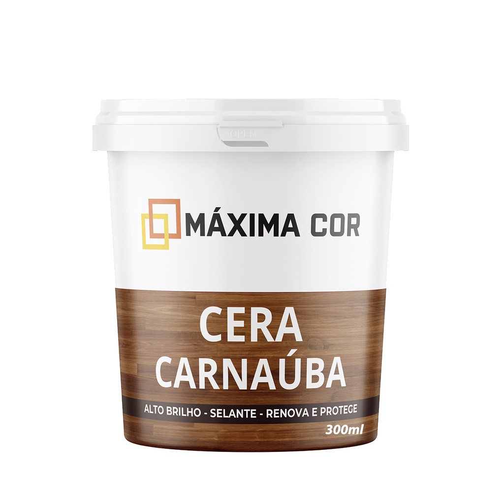 Cera de Carnaúba Para Madeira e Assoalho MaximaCor 250g
