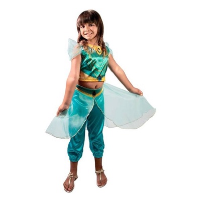 Fantasia Infantil Menina Princesa Jasmine Disney Novabrink