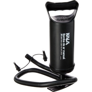 Bomba Ar Manual Encher Boias Piscina Colchão Botes Infláveis Cor Preta Marca Kala Leve Compacta e Resistente