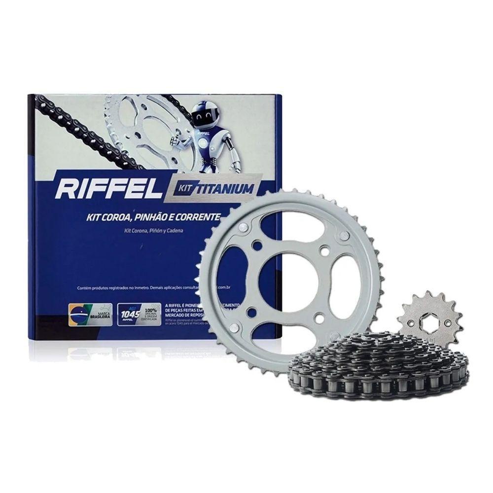 Kit Relação Completa Sem Retentor Titanium Moto Titan 160, Fan 160, Start 160 e Cargo 160 ( - ) Transmissão de Alta Qualidade Melhor Desempenho Motocicleta - Miniatura 3