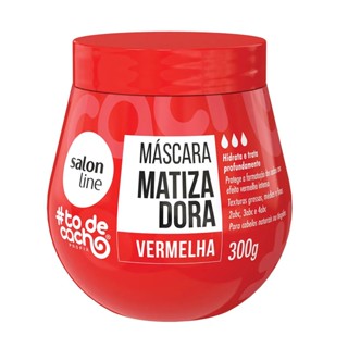 Máscara Capilar Matizadora Vermelha Salon Line To De Cacho 300g