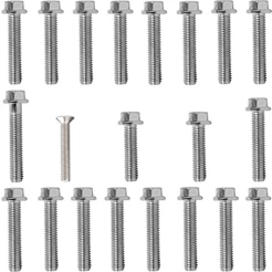 Kit parafusos zincados tampa motor lateral esquerda+direita ML125 1985 a 1988 Turuna125 1983 a 1988 OHC