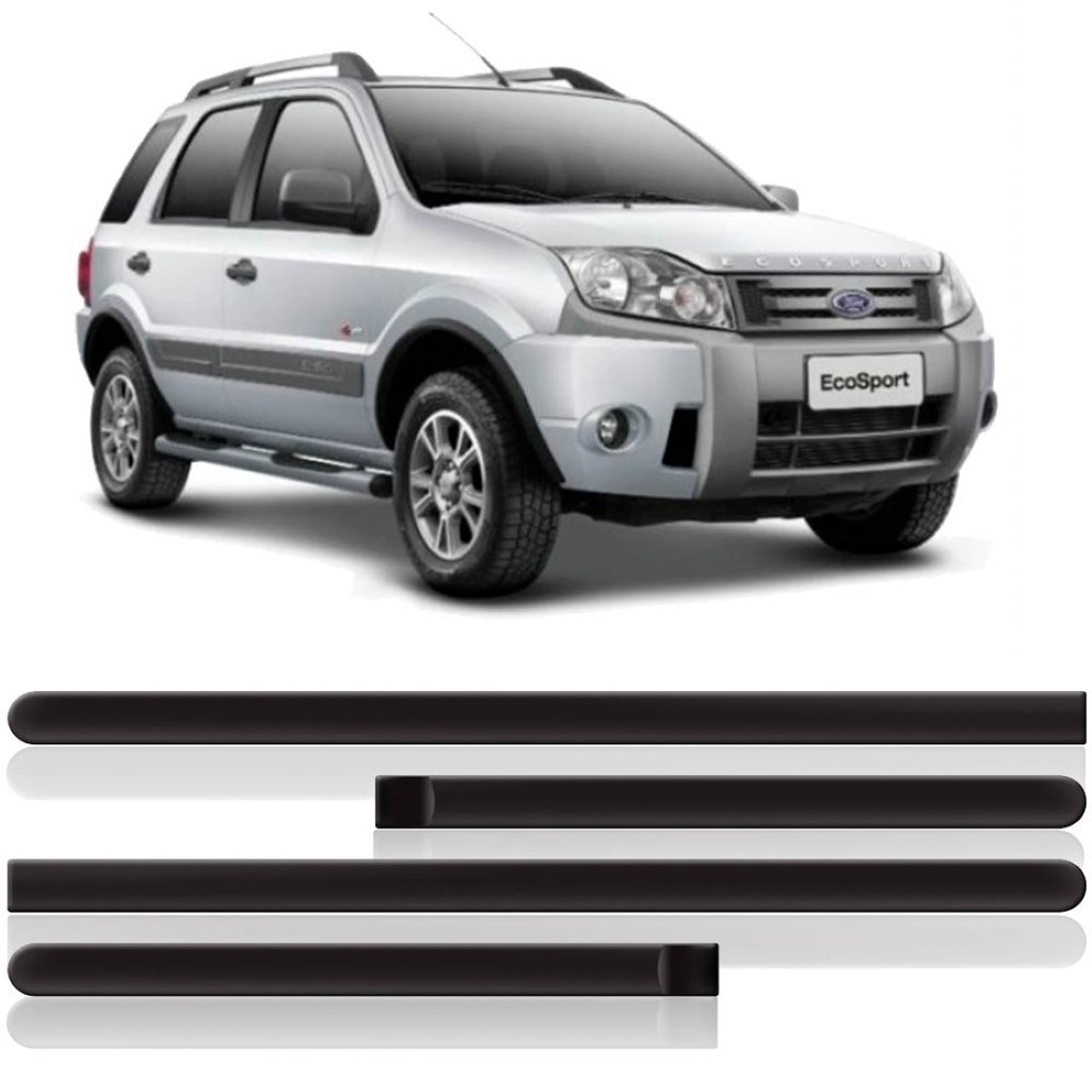 Kit Borrachão Lateral Ecosport 2003 Á 2009