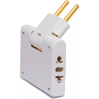 Pino Adaptador Tomada Dobravel Articulado Flex 3 Saída 10a