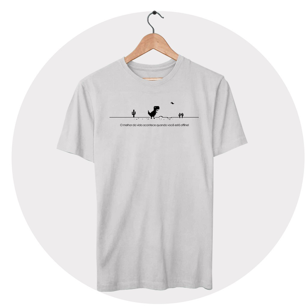 Camiseta Dinossauro Internet Explorer Navegador