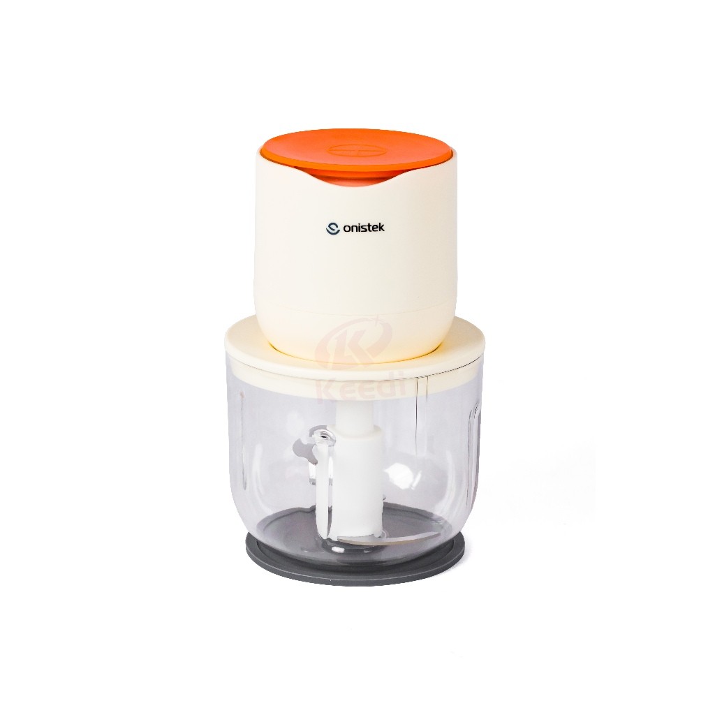 Mini Processador Alimentos Elétrico Recarregável Usb Onistek Cor Bege 110V/220V em Oferta na Shopee