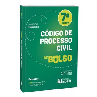 Código de Processo Civil - CPC de bolso - 2025 Rideel em Oferta na Shopee