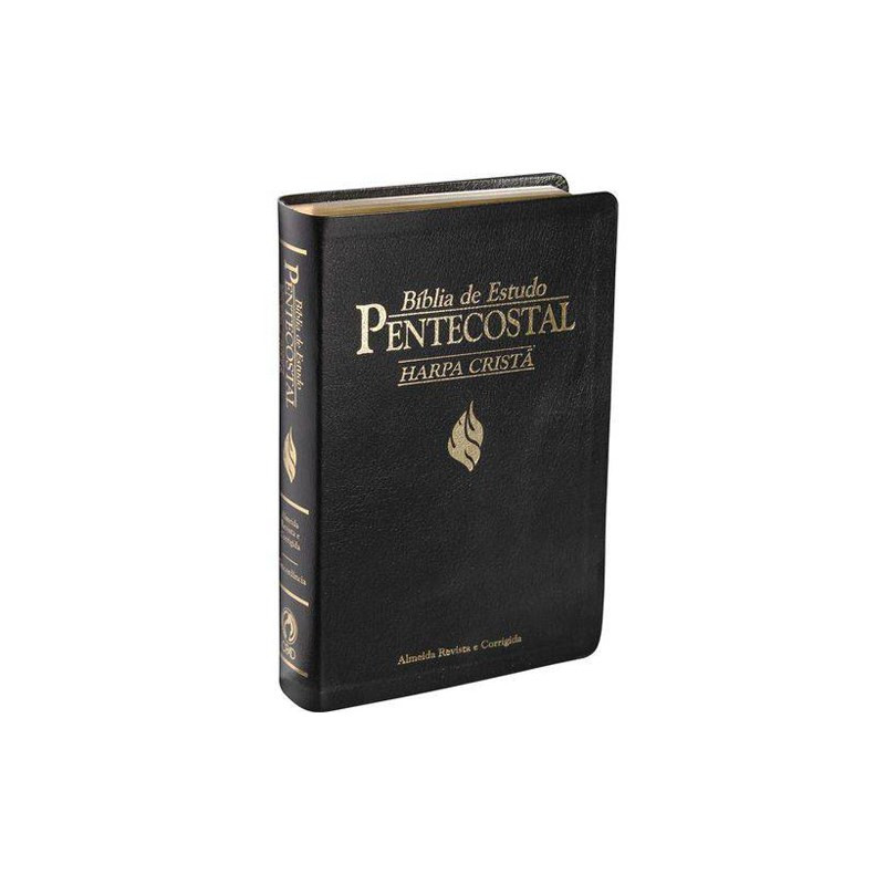 Bíblia De Estudo Pentecostal Média C/ Harpa Cristã | Letra Normal em Oferta na Shopee