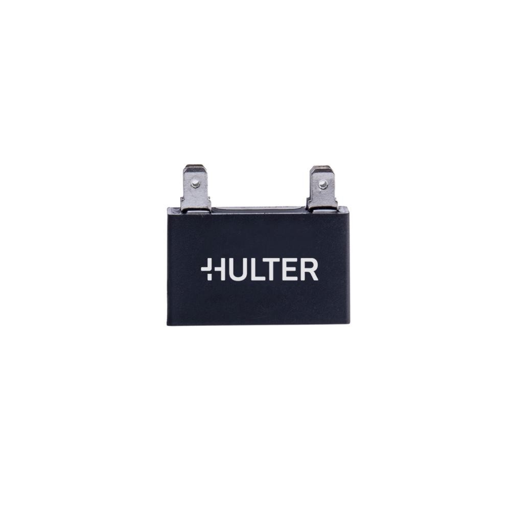Detalhes do Capacitor Quadrado 2,5 MFD Terminal de Plástico Hulter - 450V