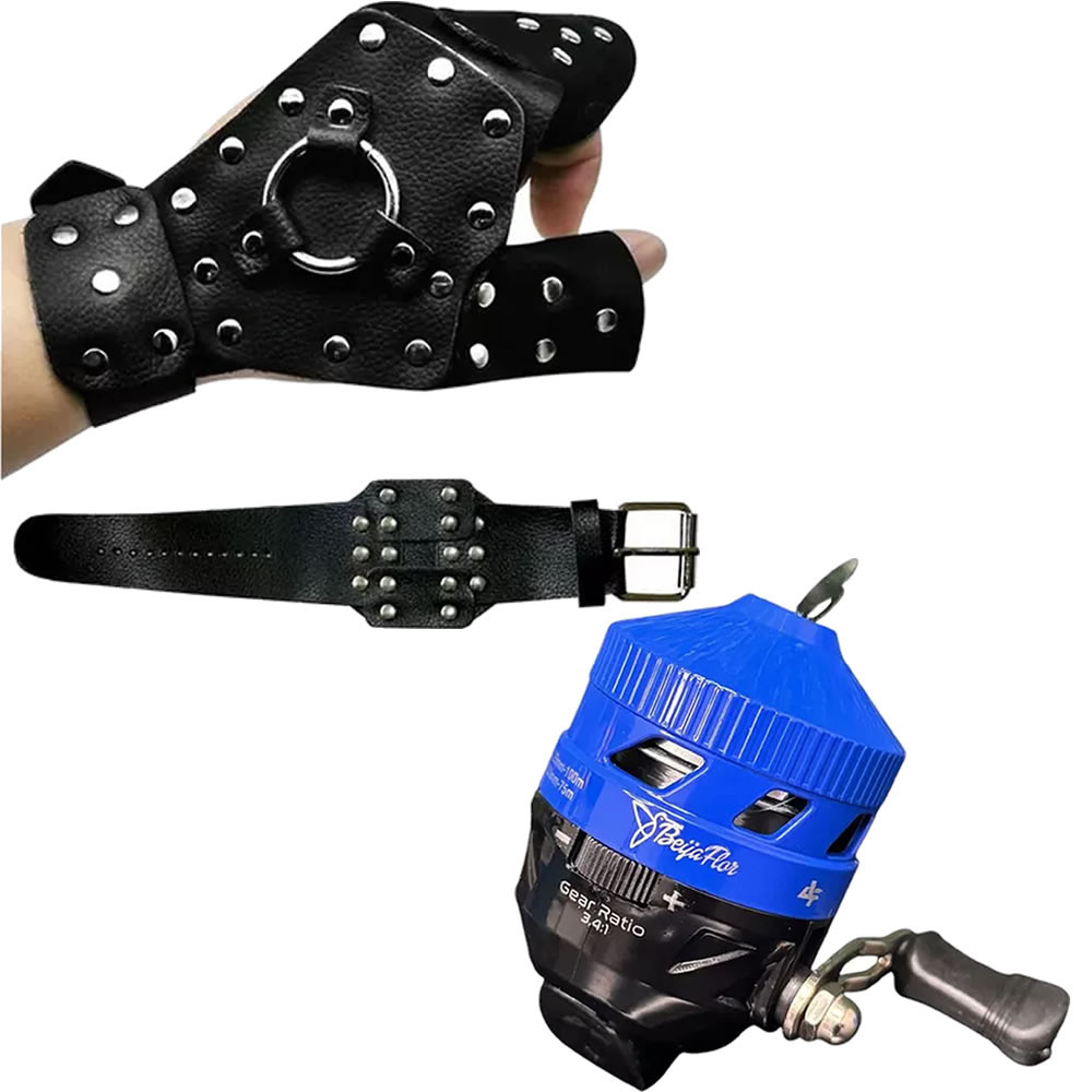 SpinCast com Linha Luva de Proteção Esquerda com Bracelete