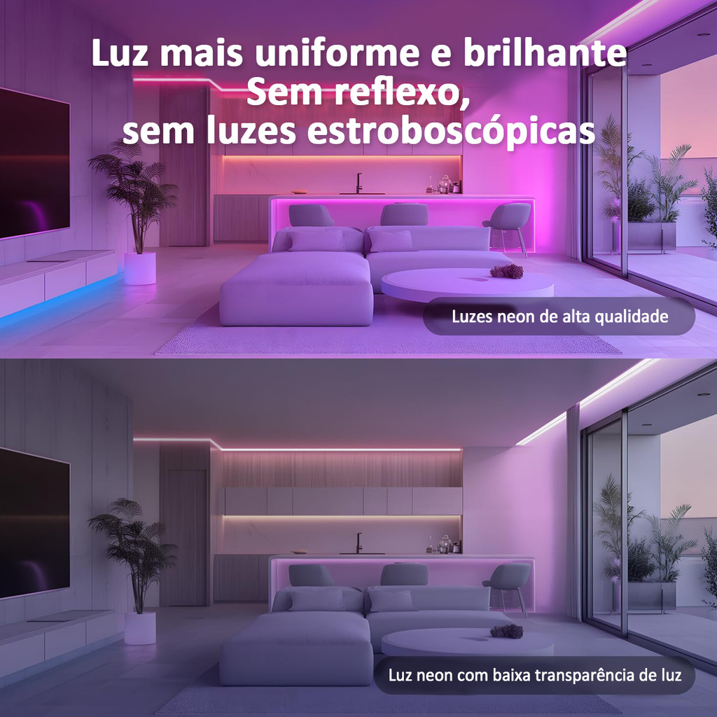 Fita de LED Neon RGB Controlada pelo APP — foto 3