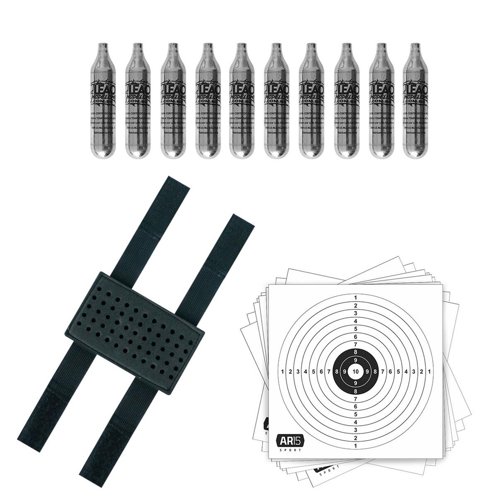Básico Atirador AR15 Sport 47: 10 Co2 com 100 Alvos - Sports & Outdoors