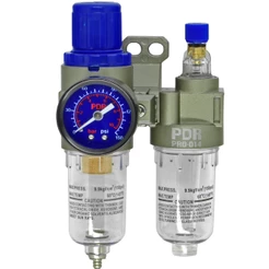 Conjunto Filtro Regulador Lubrificador Ar Comprimido 1/4 PDR