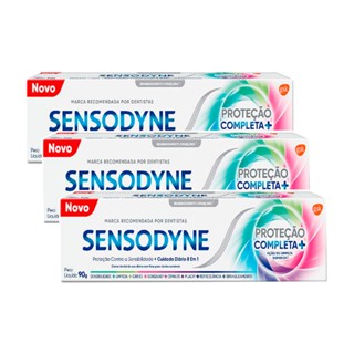 Kit 3 Creme Dental Sensodyne Proteção Completa+ 90g