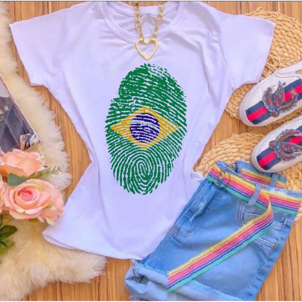 Blusa T-shirt Camiseta COPA 2022 BRASIL DIGITAL em Oferta na Shopee
