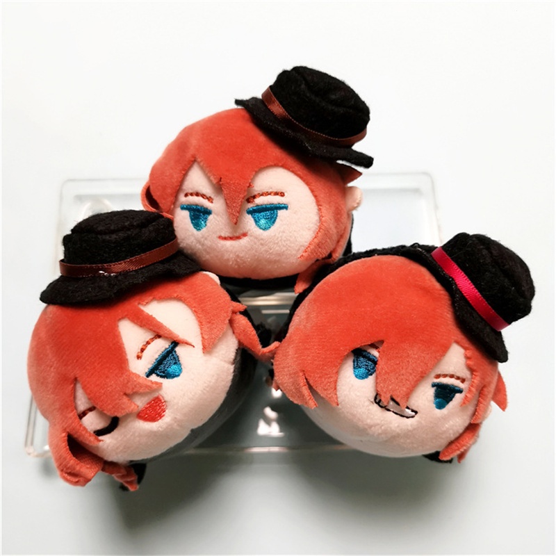 Bungo Stray Dogs Plush Toy Stuffed Pendant Daizai Osamu Nakahara Chuuya Ryunosuke Akutagawa Chaveiro Soft Doll