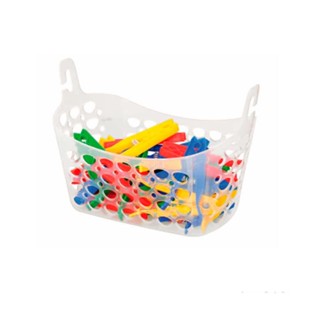 Cesto para Prendedor de Roupas Sanremo Cristal