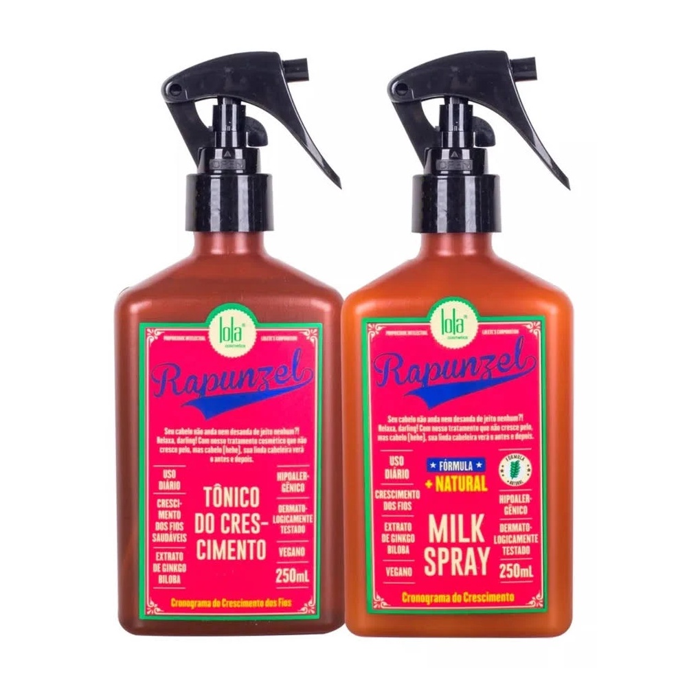 Kit Rapunzel Lola Tônico Do Crescimento & Spray Milk 250ml