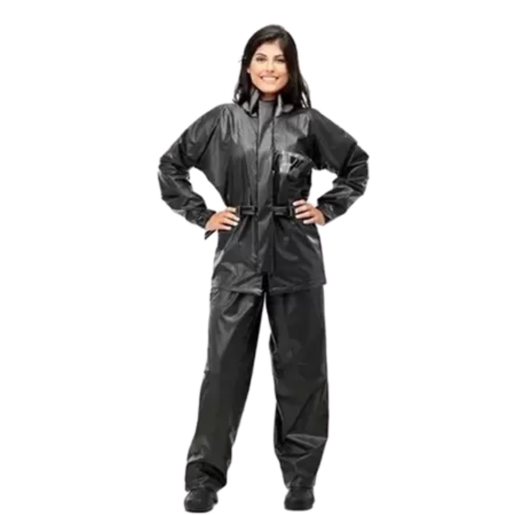 Capa de Chuva Impermeável Feminina Motoqueira Motoboy Pantaneiro Tornado Materia