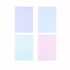 Bloco refil A5 CandyColors pautado linha branca 90g com 40 folhas CIRA2026 Caderno Inteligente