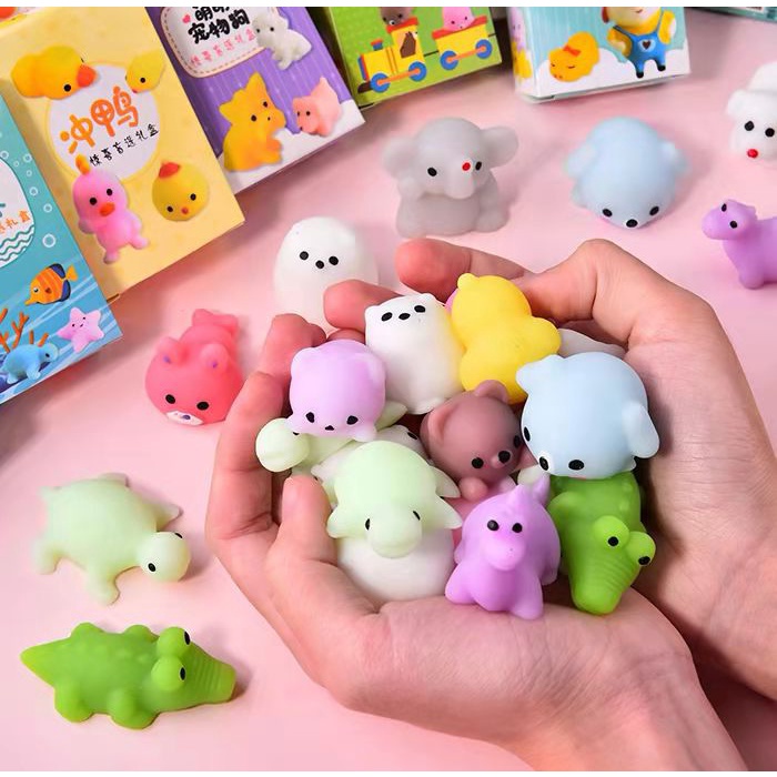 kit 25 tiktok Brinquedo silicone de bichinho macio anti cura stress de apertar squeeze Fidget Toy Arremesso no Teto / Esportes Internos /envia aleatoriamento