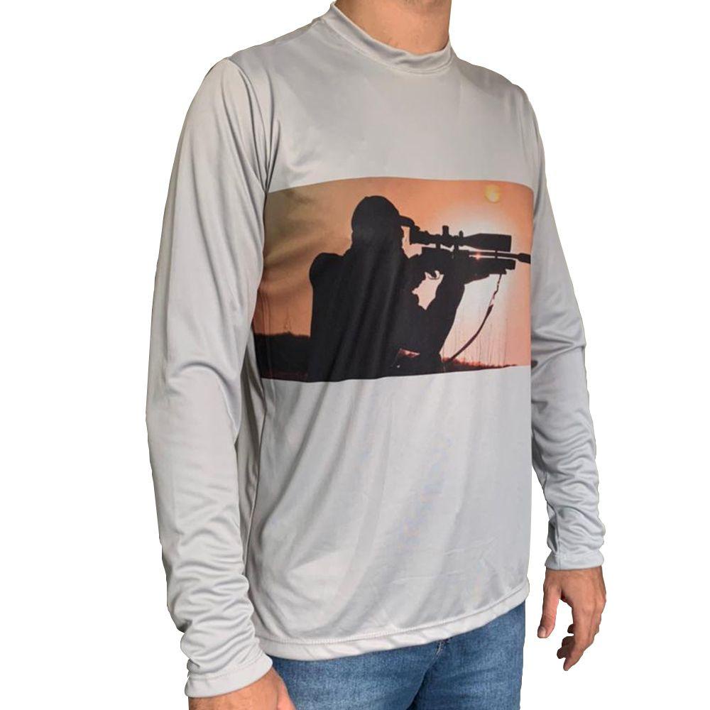 Camisa com Proteção UV Atirador Manga Longa - Raju em Oferta na Shopee