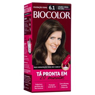 Mini Kit Tintura Creme Biocolor Louro Cinza Escuro 6.1