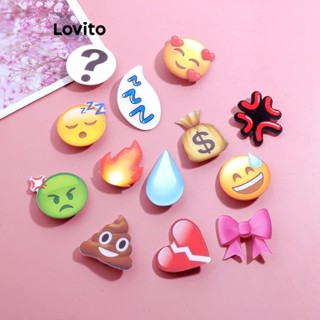 Lovito Grampos De Cabelo Casuais Com Padrão Em Forma De Coração Para Mulheres LNA32362 (Multicolorido/Vermelho/Amarelo)